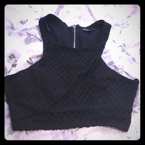 Black crop top